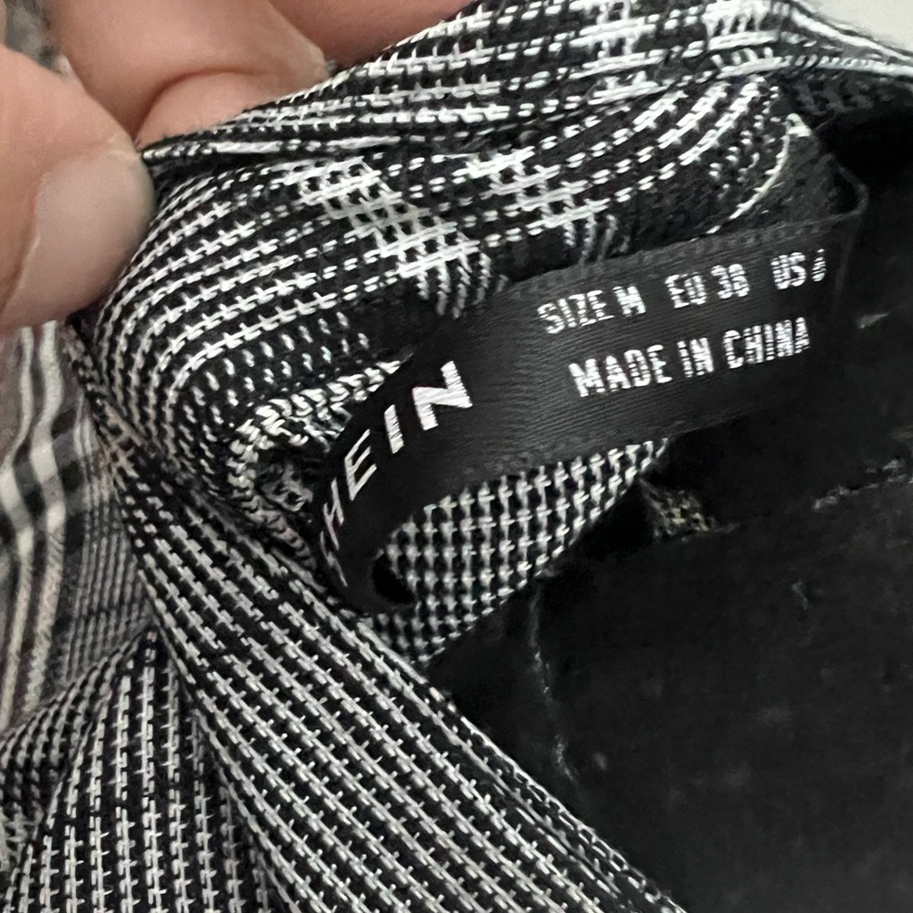 SHEIN Ruffle Trim Plaid Dress - Picture 3 of 3